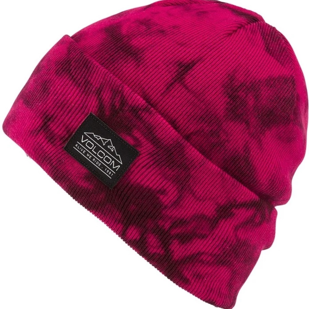 Volcom Tie Dye Merlot Beanie Pink